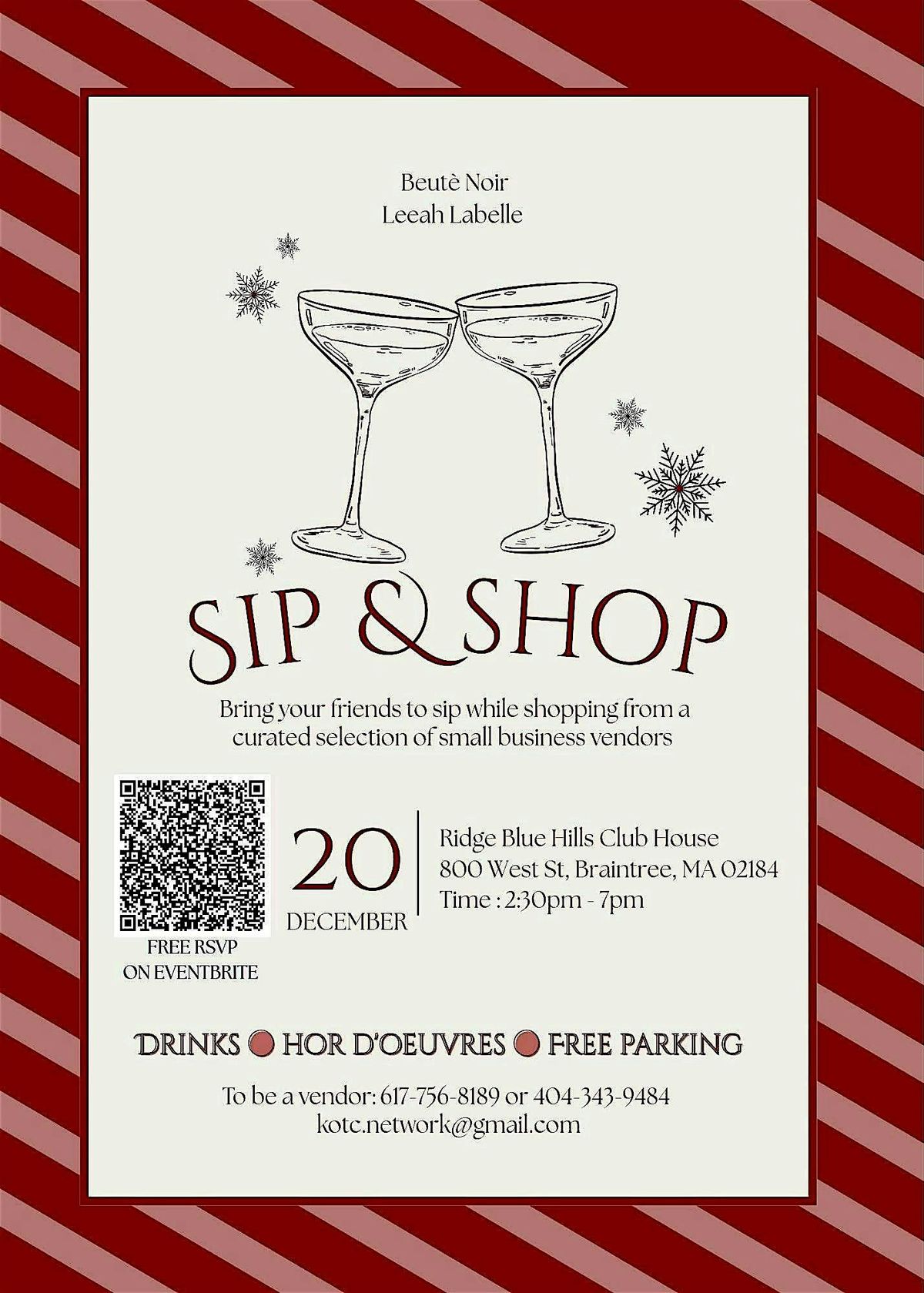 The Sip & Shop Pop-up Shop