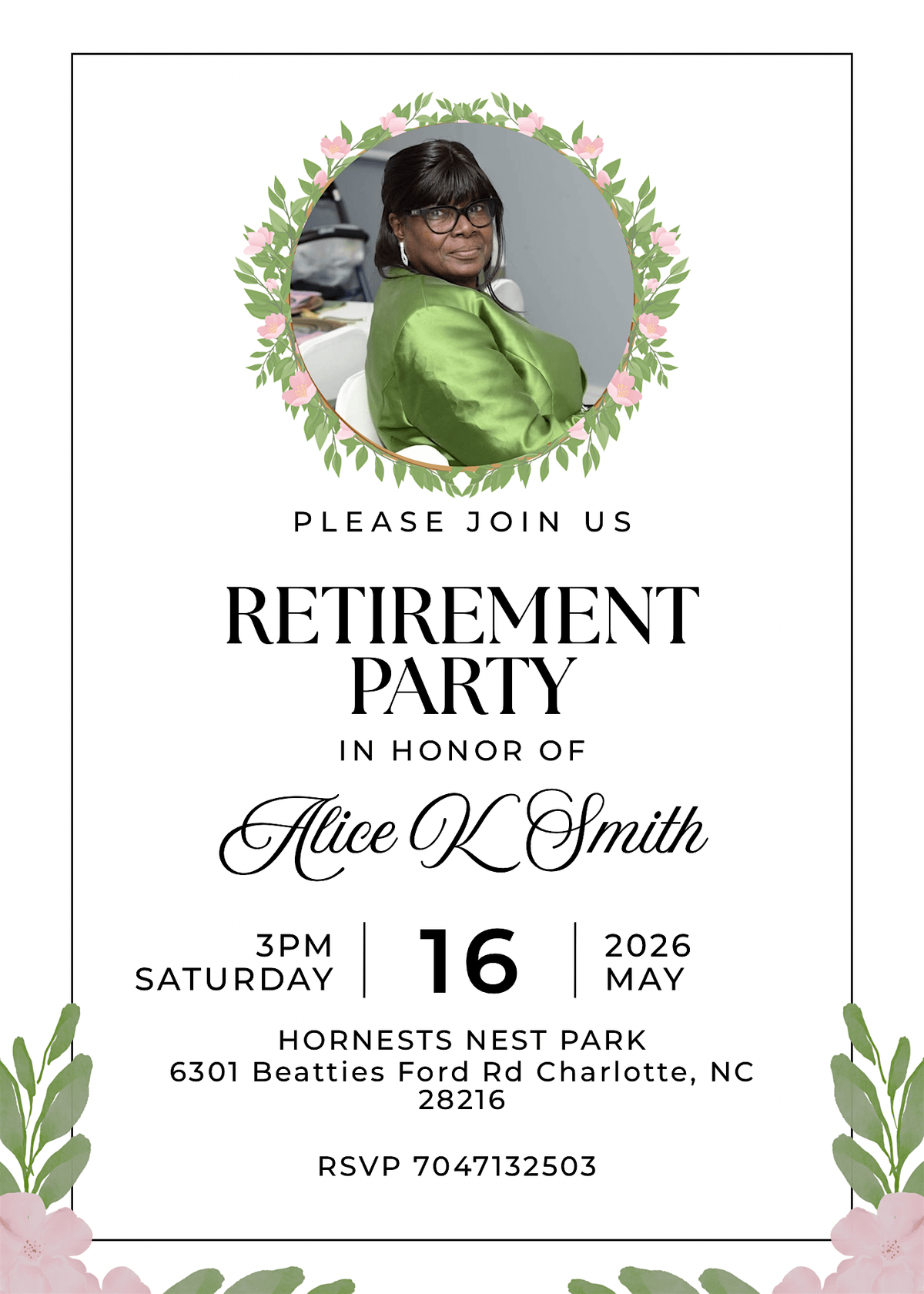 Alice\u2019s Retirement Party