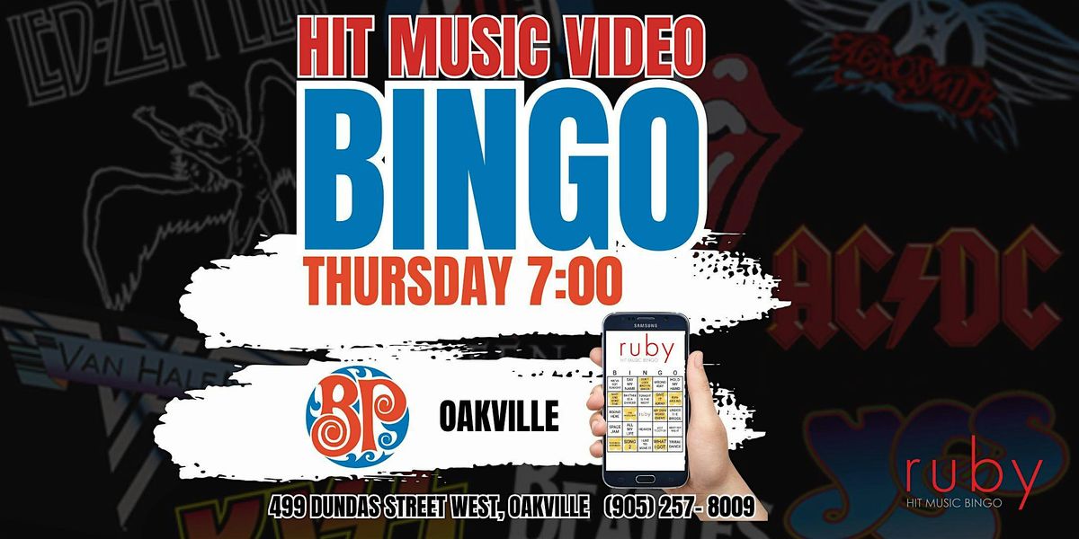 Thursday Night Hit Music Video Bingo at Boston Pizza in Oakville