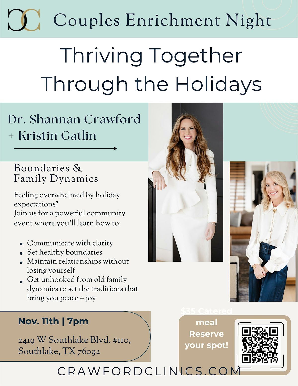 Thriving Together Through the Holidays- Couples Enrichment Night