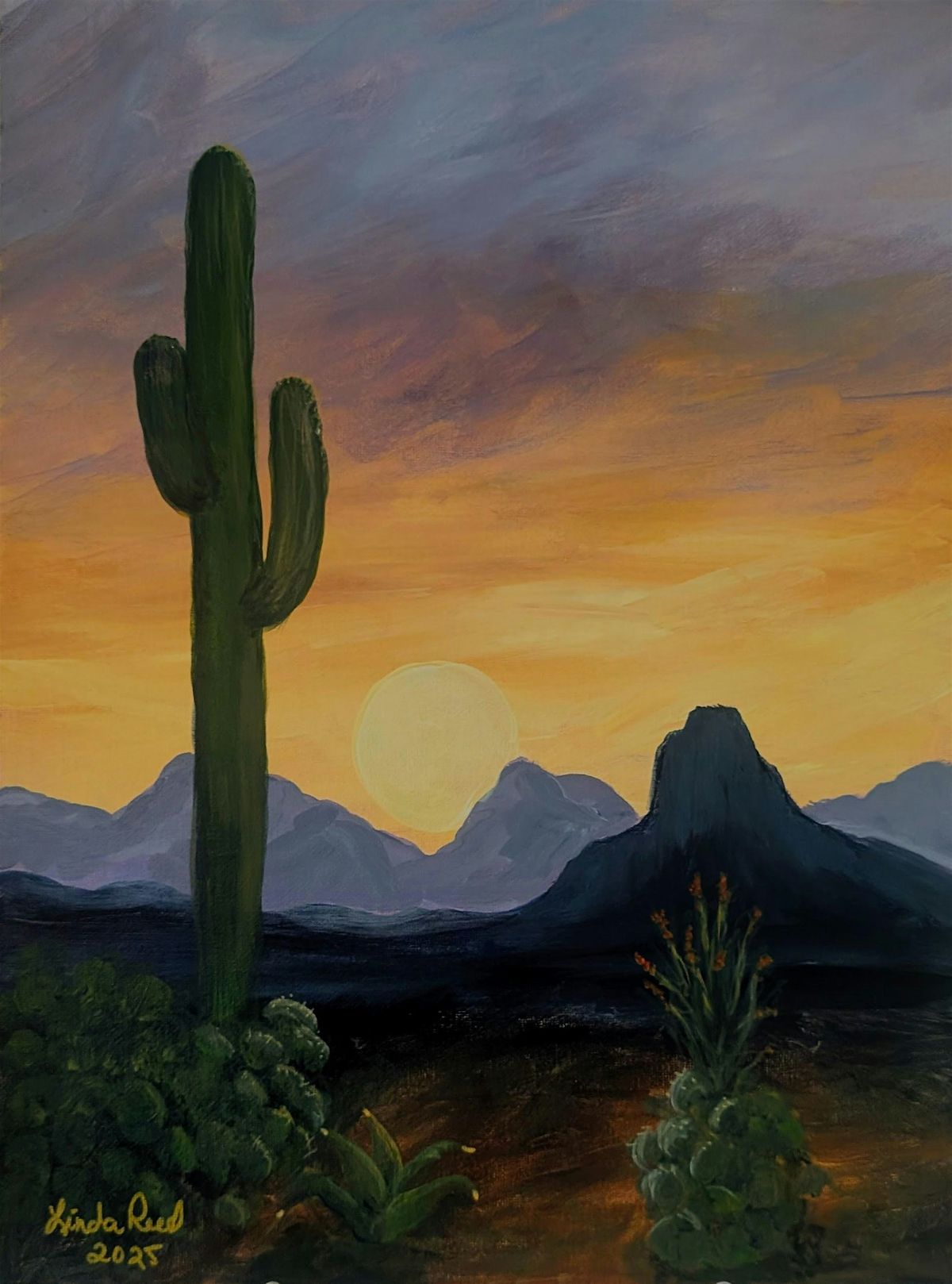 PAINT & SIP - Saguaro Sunrise