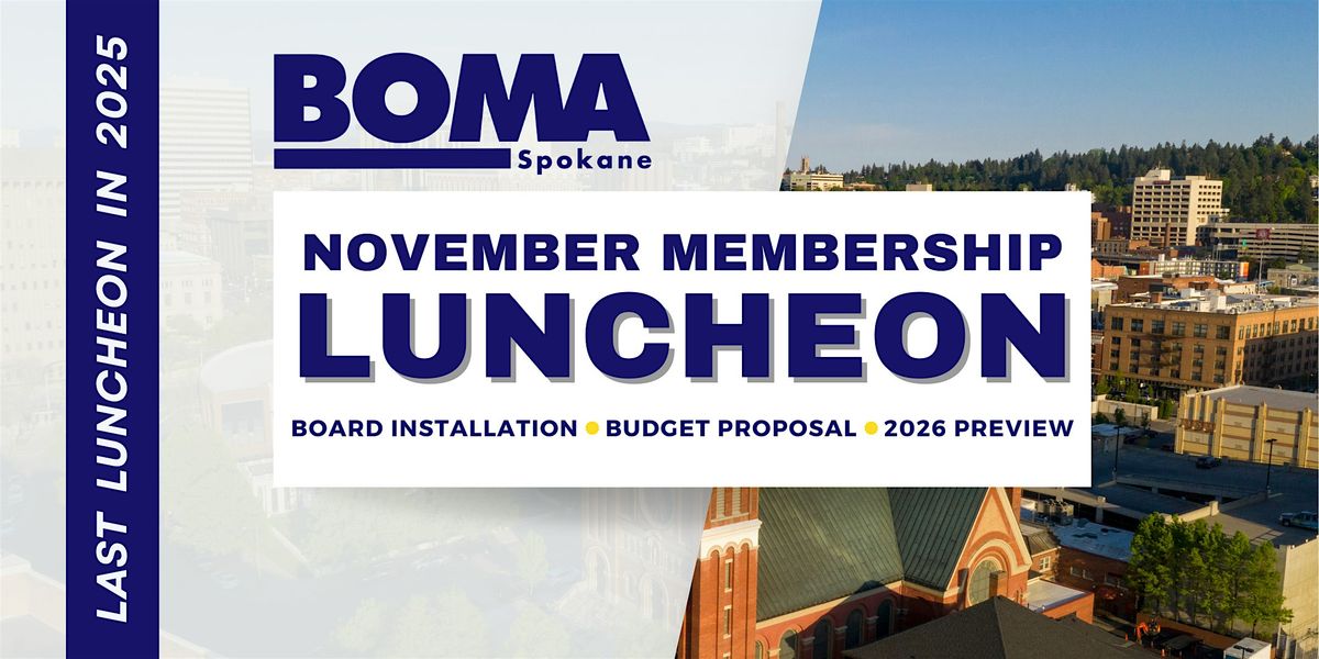 BOMA Spokane November Membership Luncheon