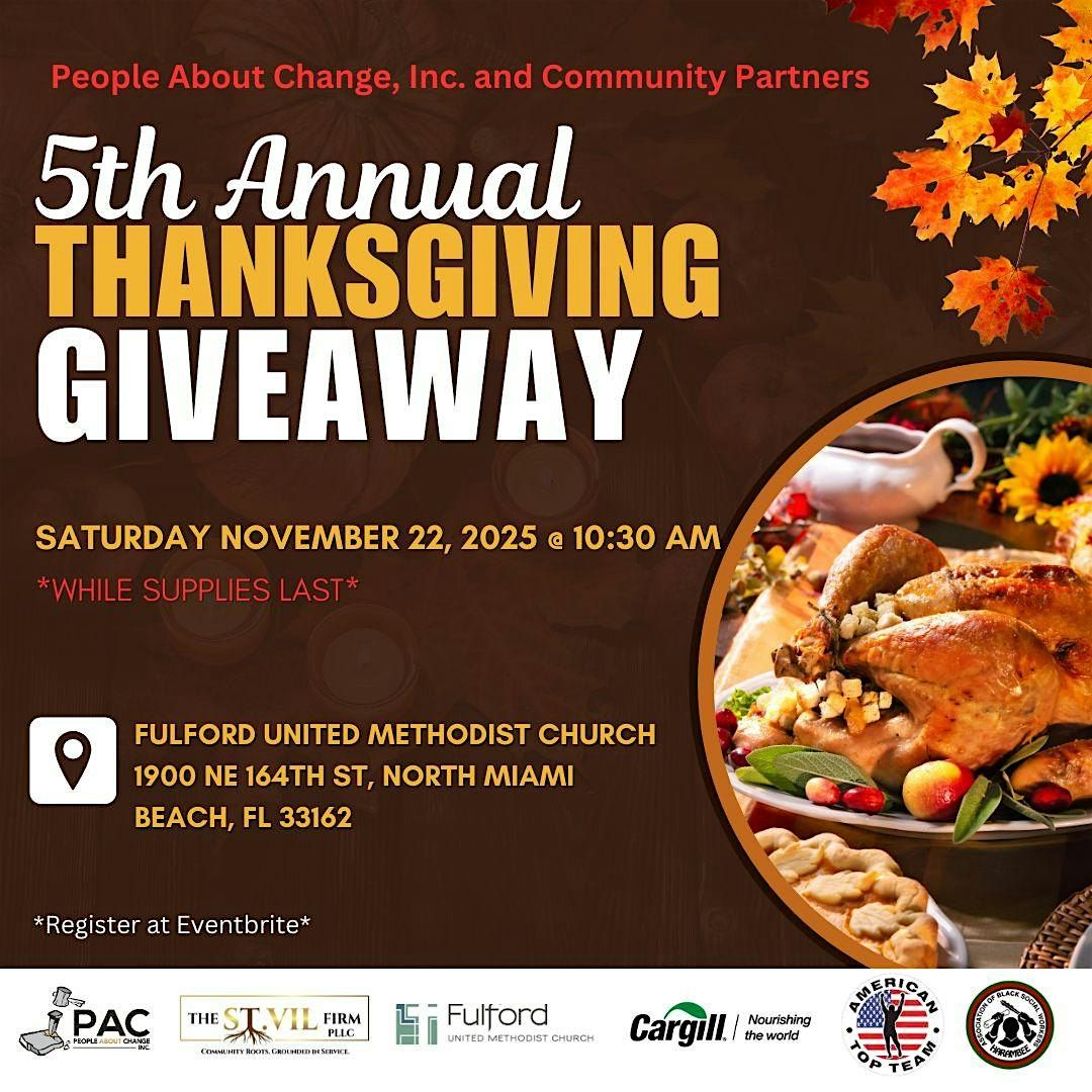 People About Change, Inc. and Partners Thanksgiving Turkey Giveaway in NMB