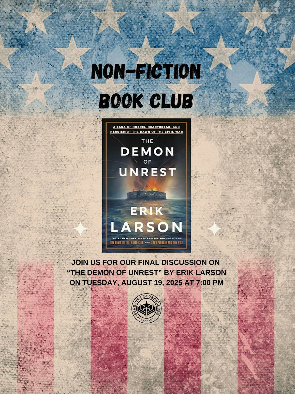 Non Fiction Book Club-The Demon of Unrest