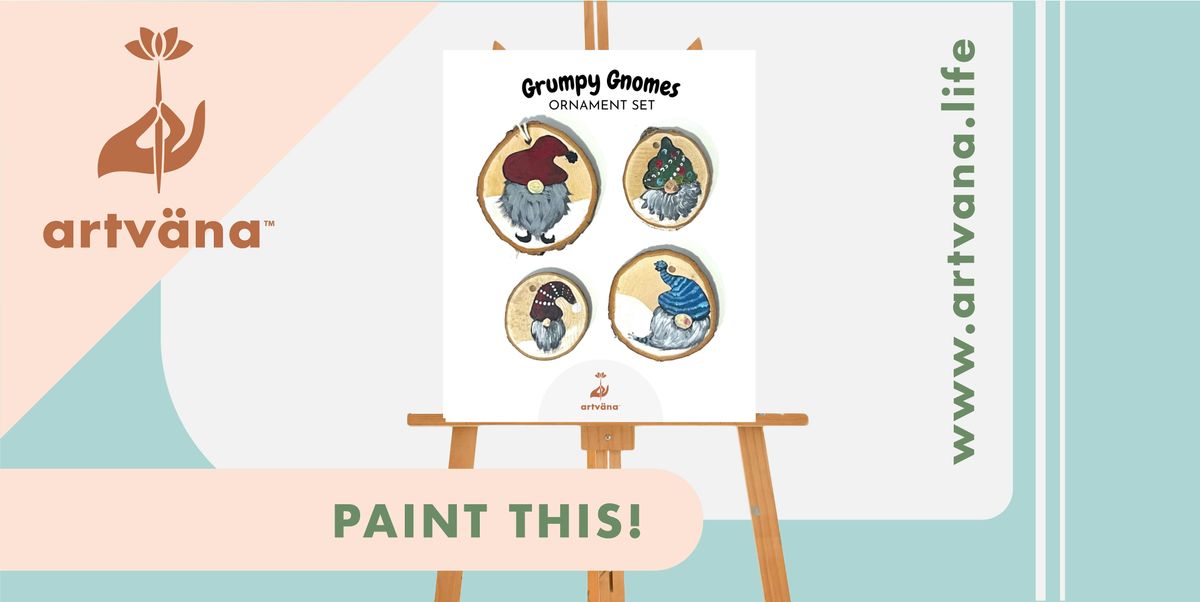 Holiday Paint & Sip at the 15% Board Game Cafe Tacoma by Artvana December