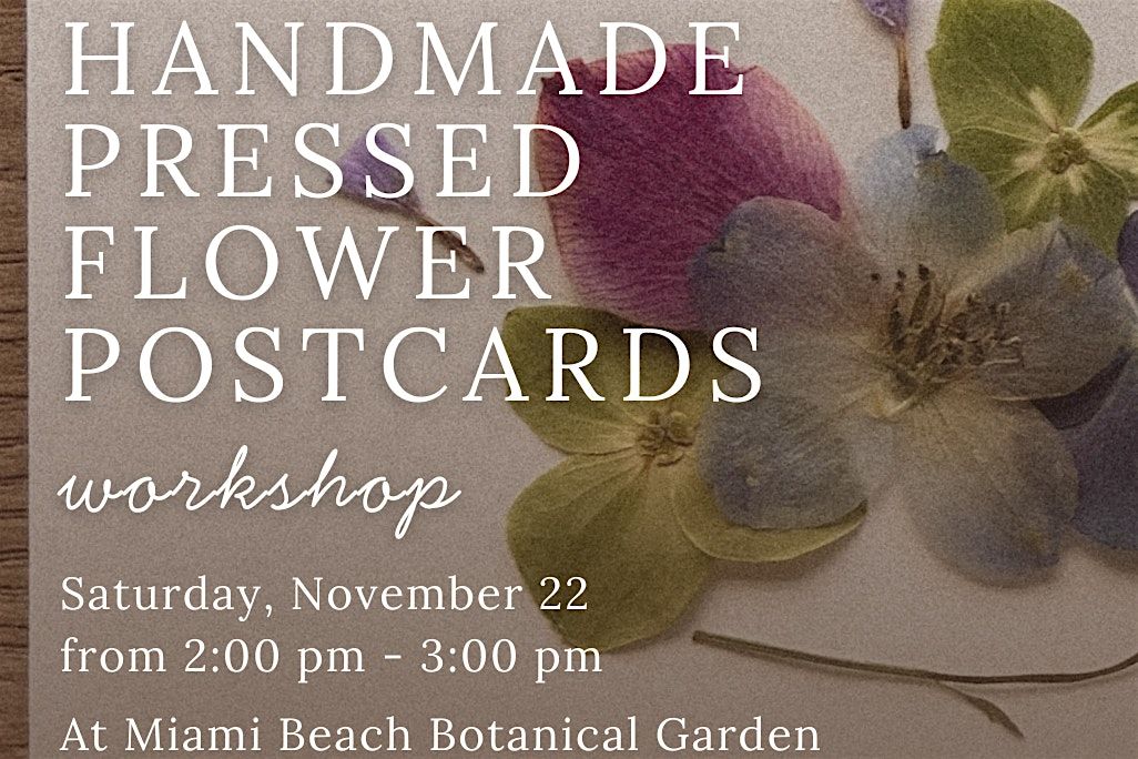 Letters in Bloom: Handmade Pressed Flower Postcards
