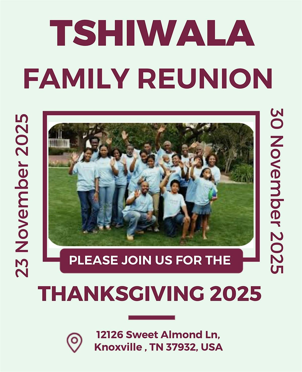 TSHIWALA'S FAMILY REUNION AND THANKSGIVING