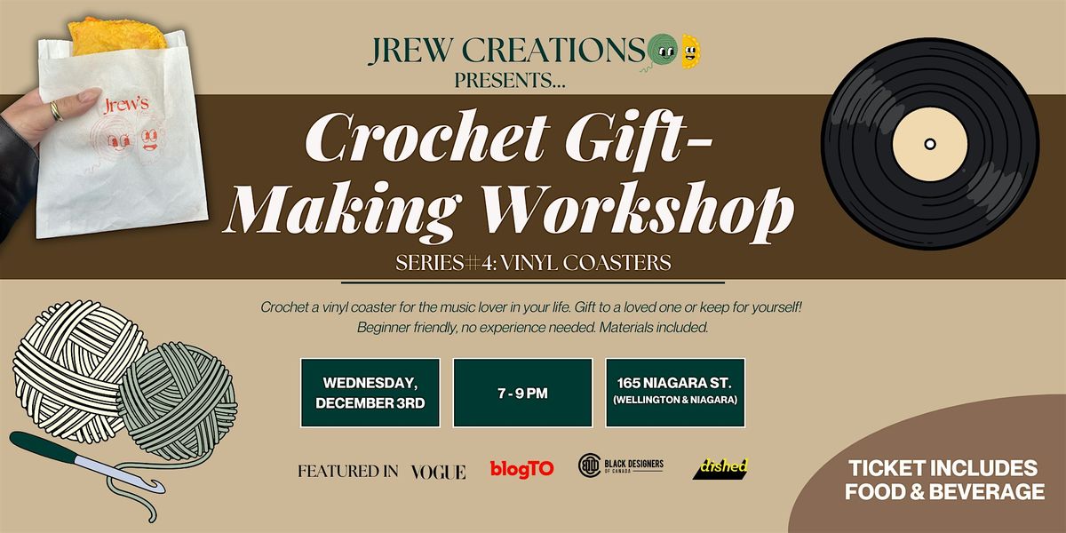 Crochet Gift-Making Workshop #4: Vinyl Coasters
