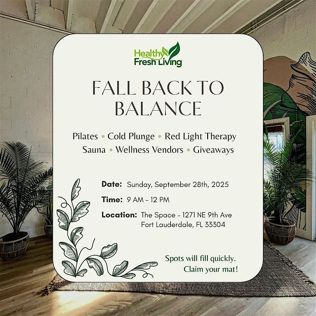 Fall Back to Balance- Pilates, Cold Plunge, Giveaways and More!