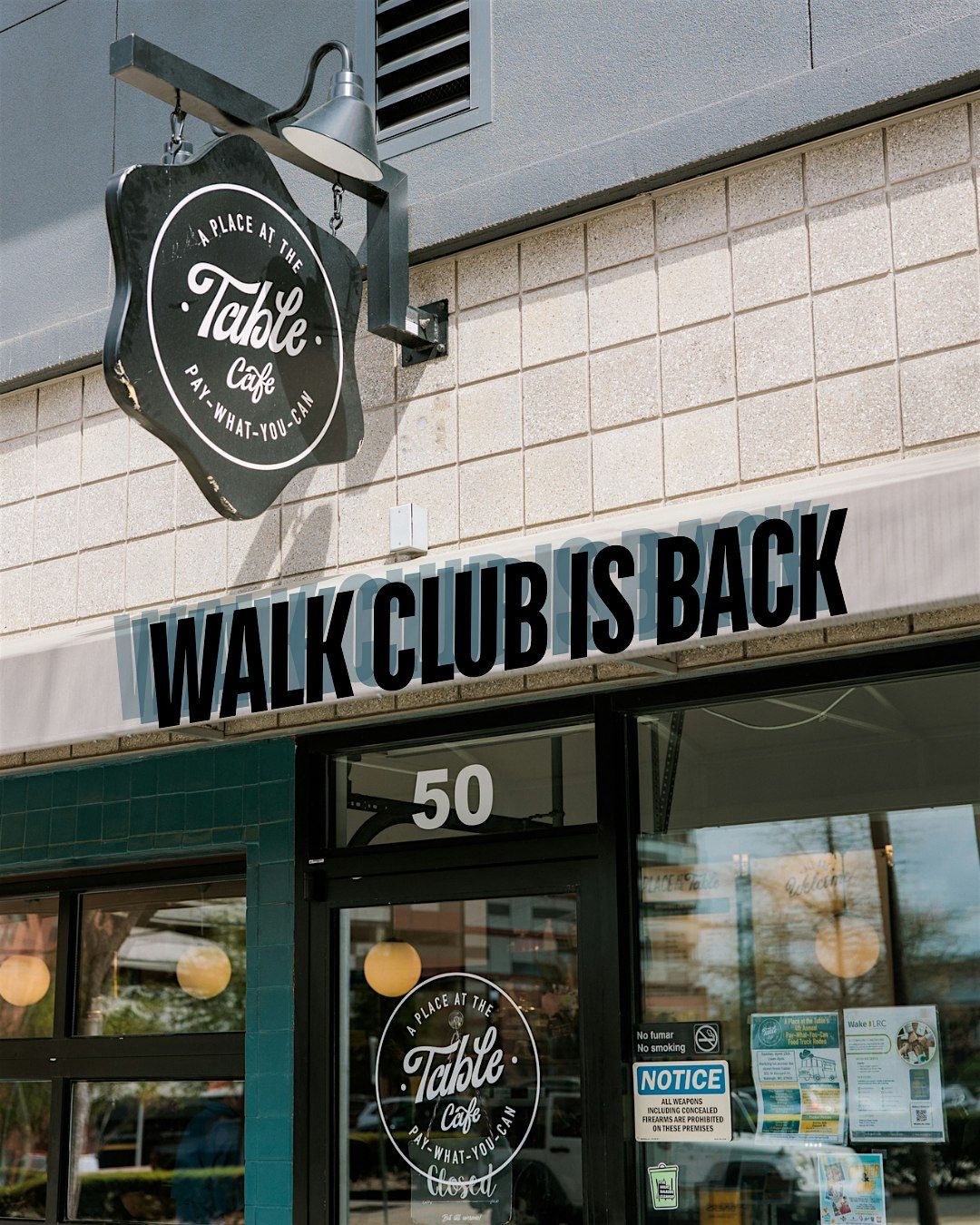 September Walk Club at A Place at the Table