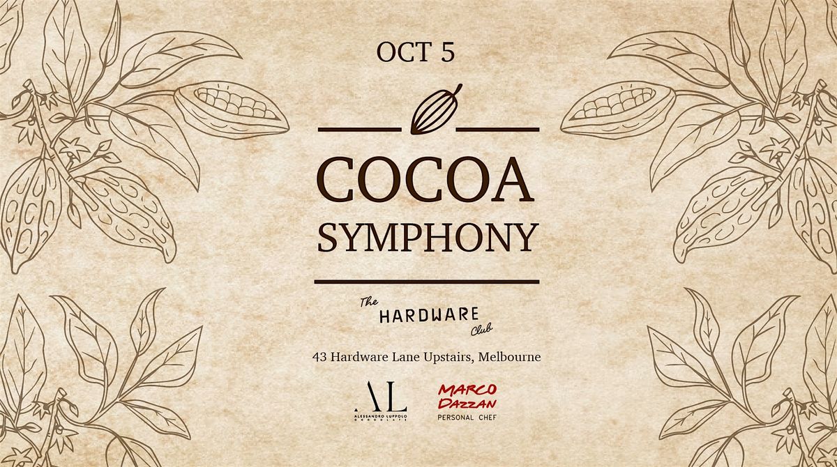 Cocoa Symphony w\/ Marco Dazzan & Alessandro Luppolo @ The Hardware Club