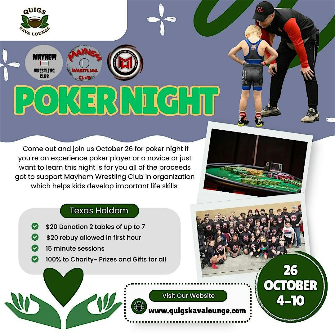 Mayhem Charity Poker Tournement