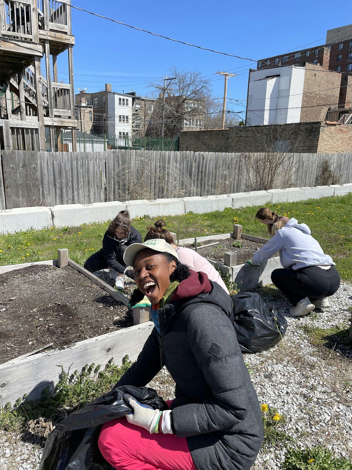 MLK Garden Volunteer Hours - Clearing the Garden