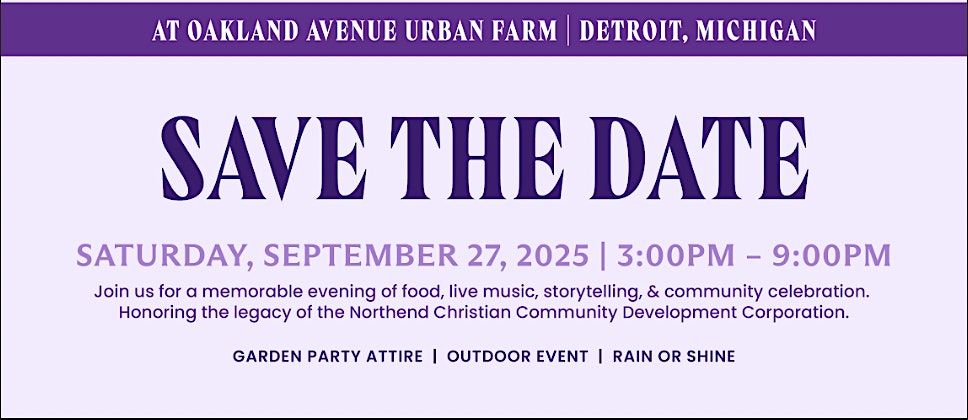 Soles in the Garden: Northend Christian CDC\u2019s 25th Anniversary Gala