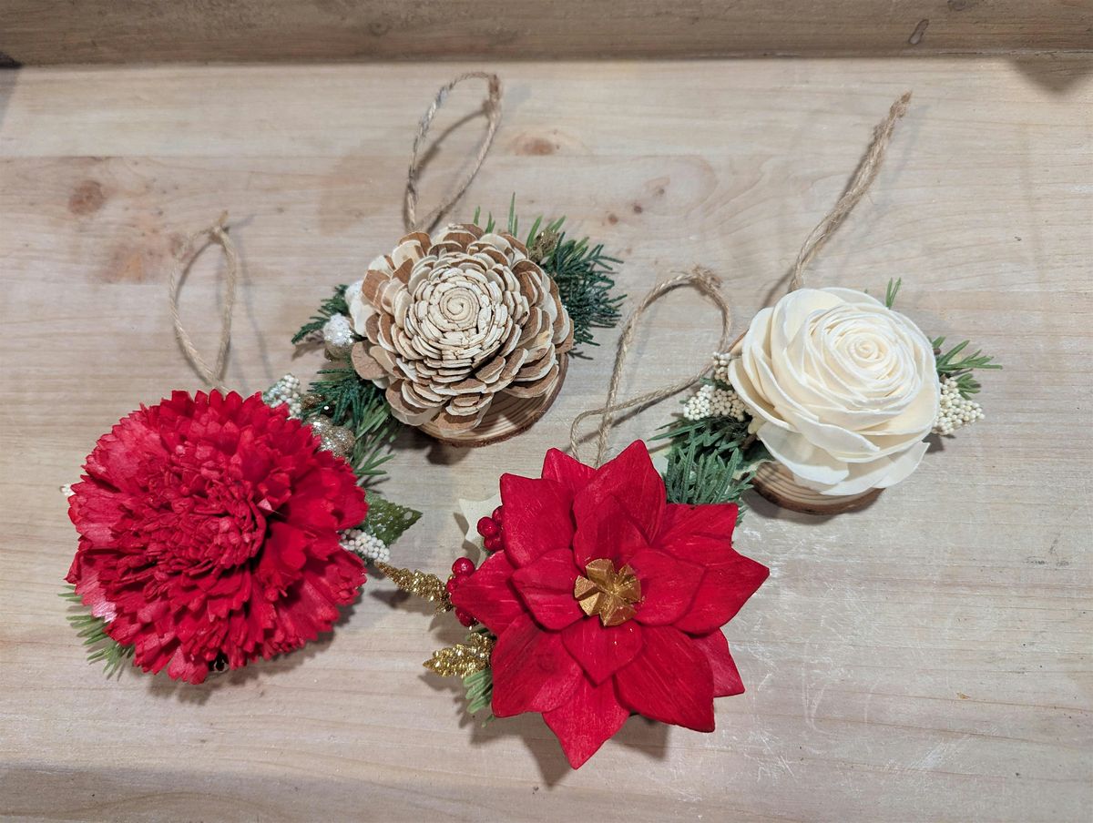 Wooden Flower Ornament Class