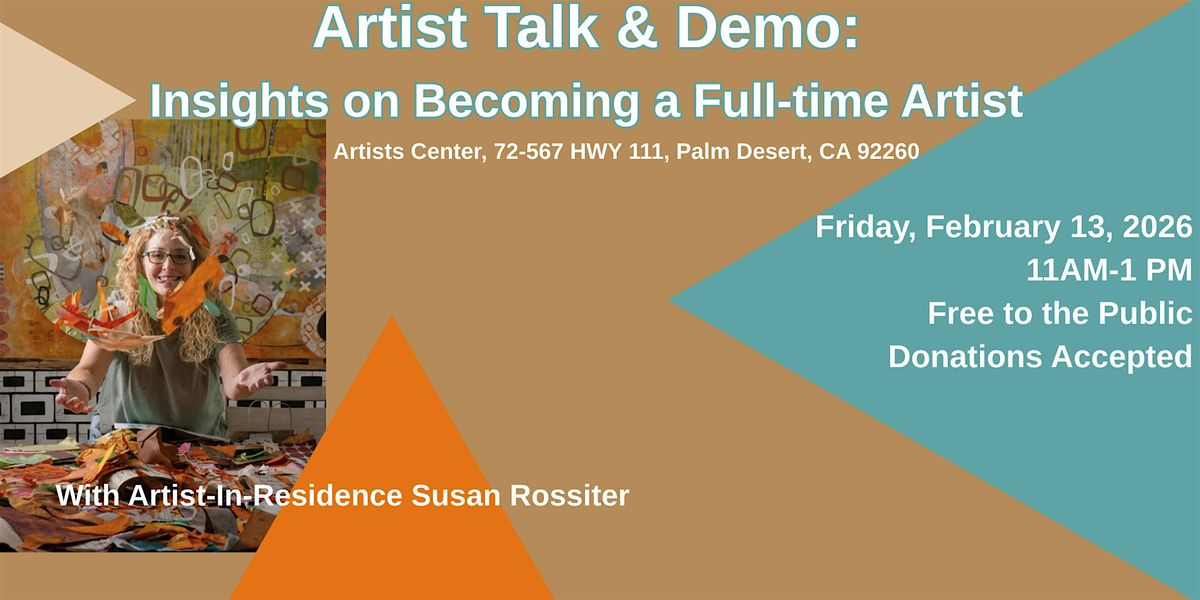 Artist Talk & Demo: Insights on Becoming a Full-Time Artist