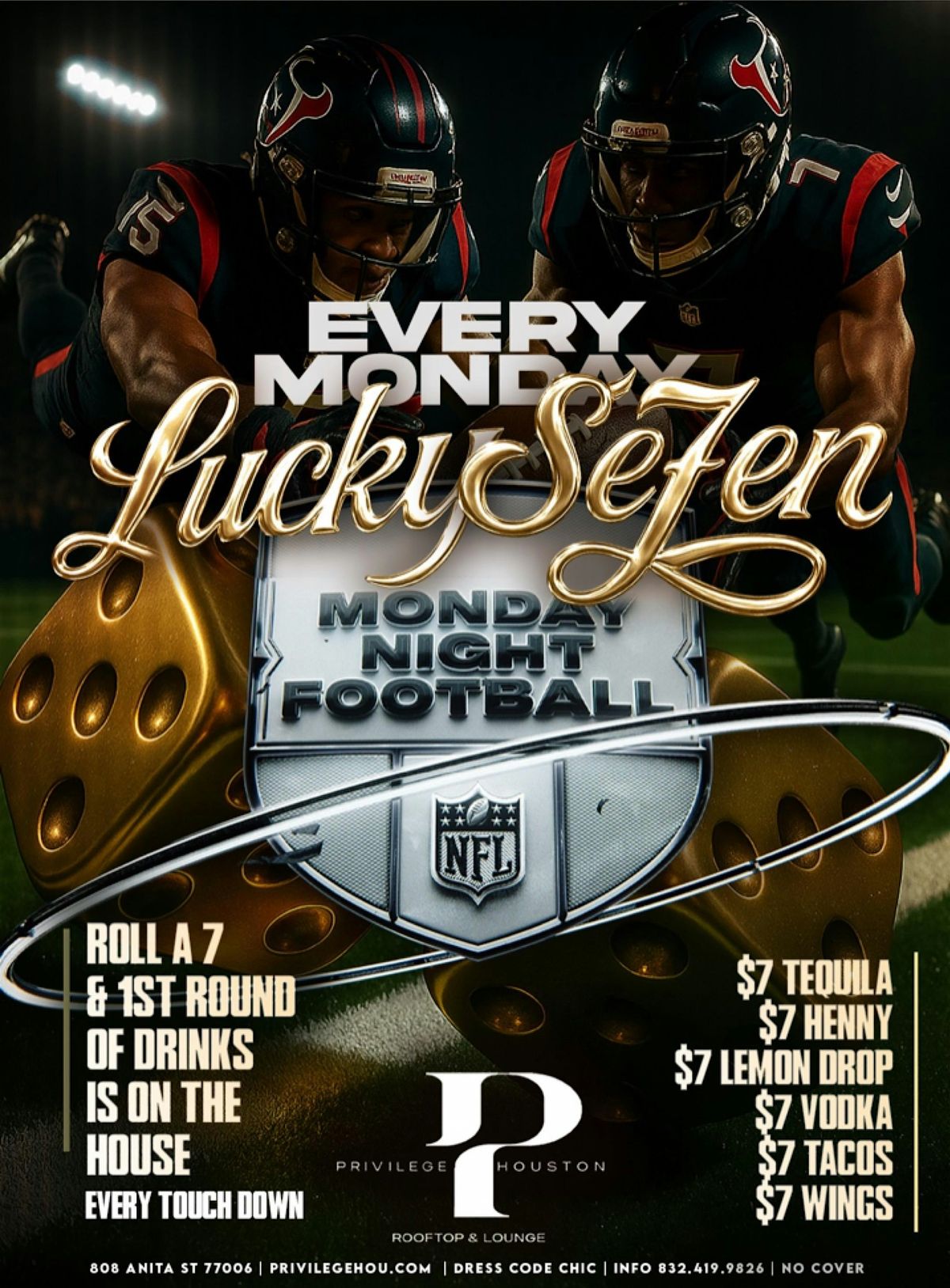 Monday Night Football- Happy Hour All Night