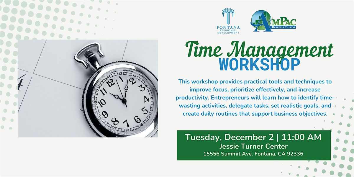 Time Management Workshop