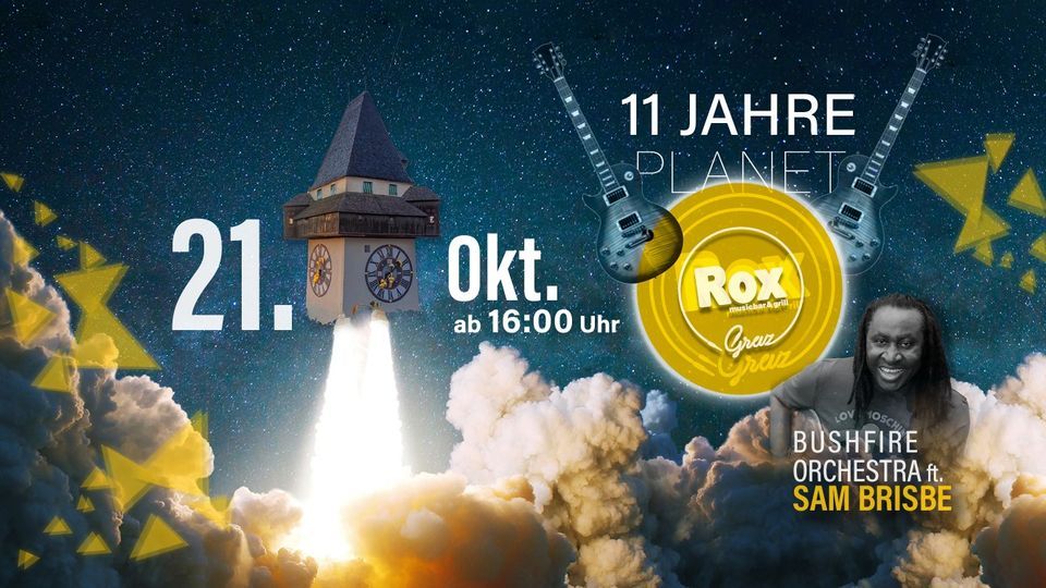 11 Jahre Planet ROX | FR 21.10. at Rox Musicbar & Grill Graz on 21st ...