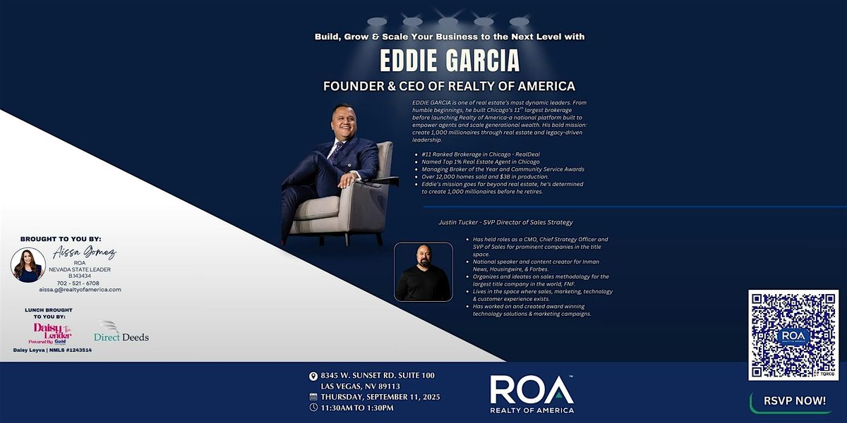Build, Grow & Scale Your Business to the Next Level with Eddie Garcia!