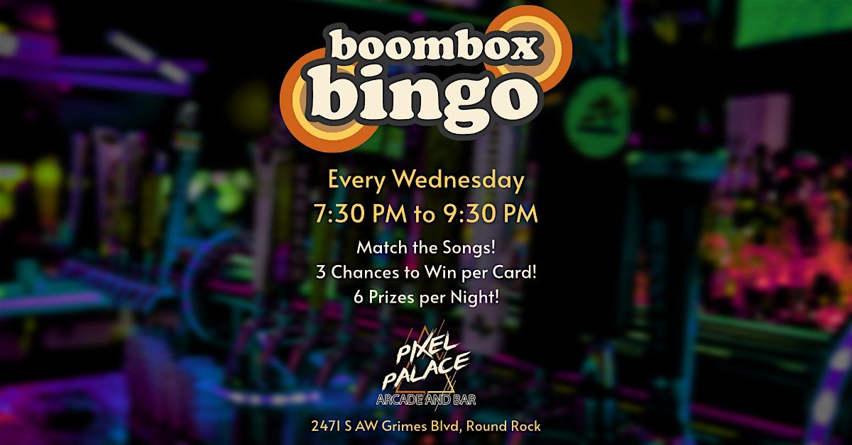 Geeks Who Drink Boombox Bingo Night @ Pixel Palace