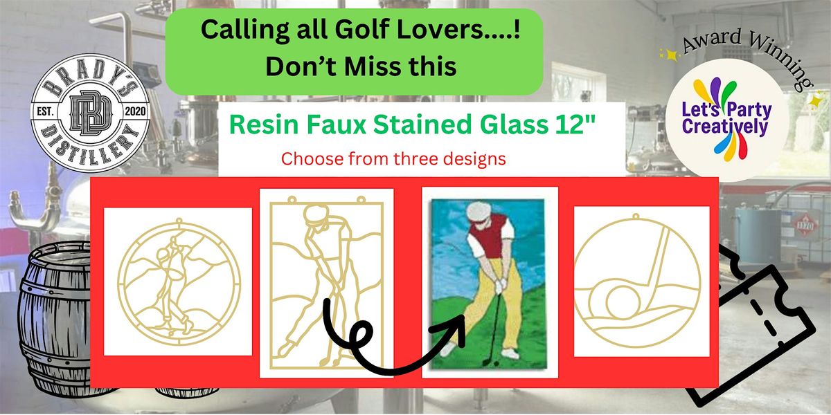 Golf Resin Stained Glass