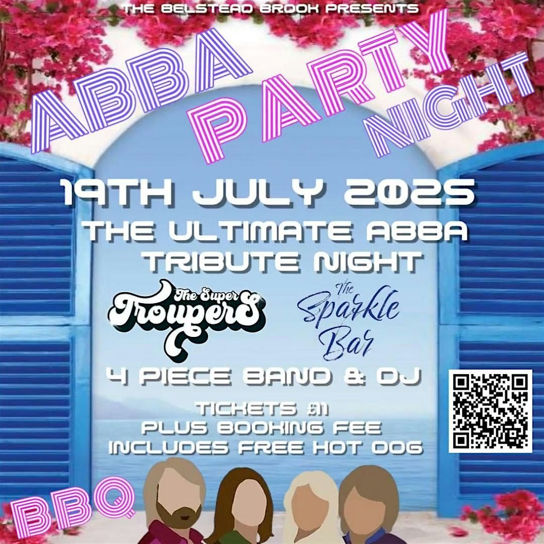 ABBA Party Night 18th July 2026 Ipswich 4 Piece Band & DJ