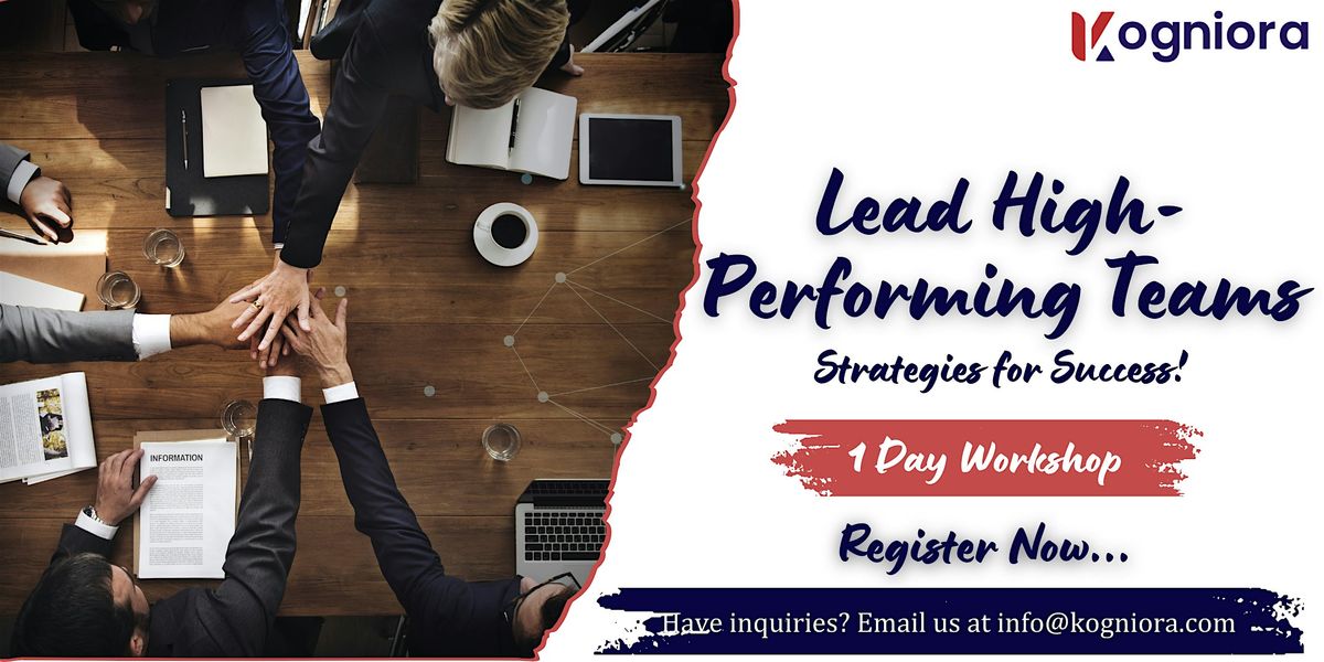 Lead High-Performing Teams: Strategies for Success! in Boston, MA
