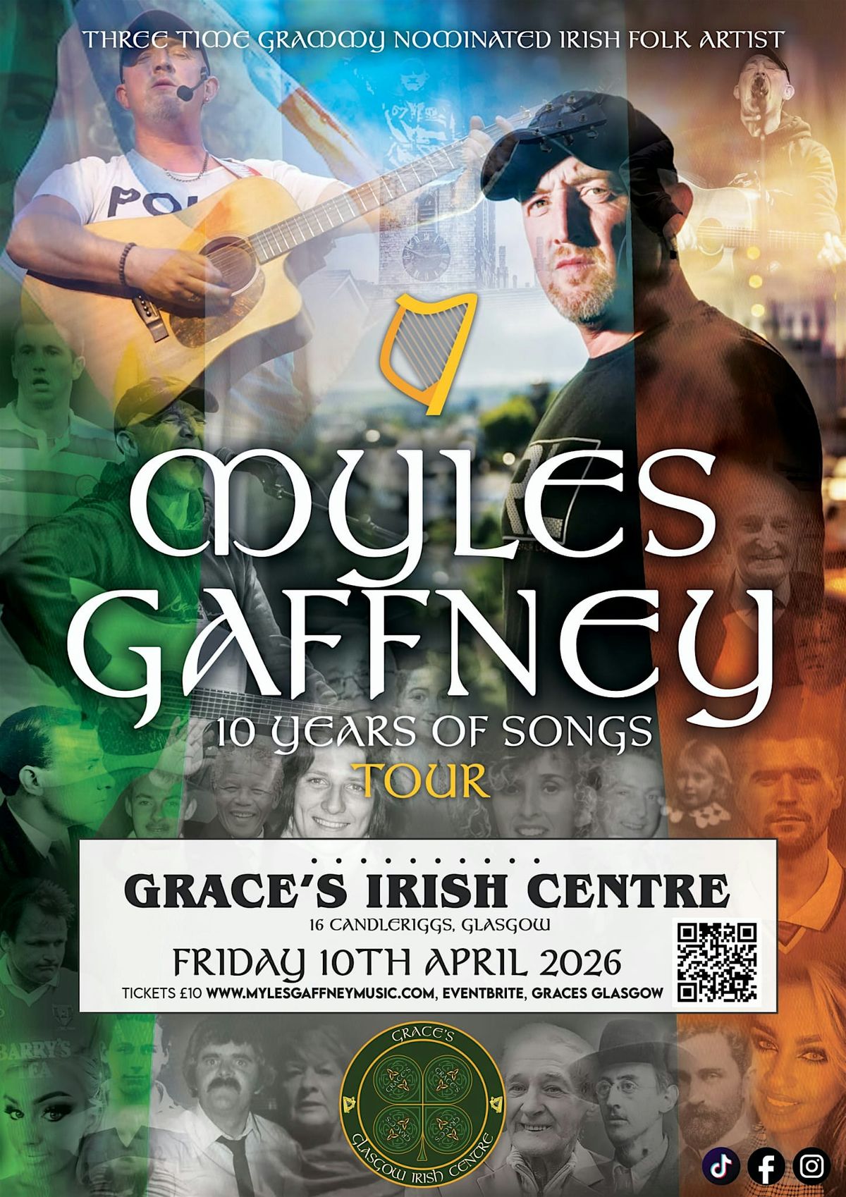 Myles Gaffney 10 years of Songs