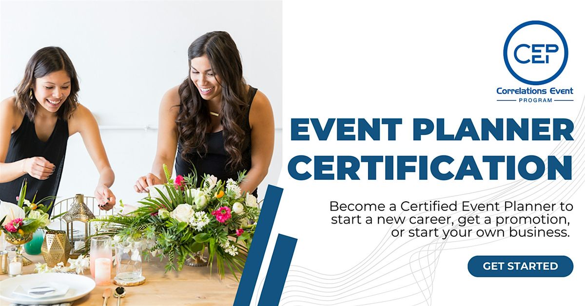 2-Day Boston Event Planner Certification March 7-8, 2026