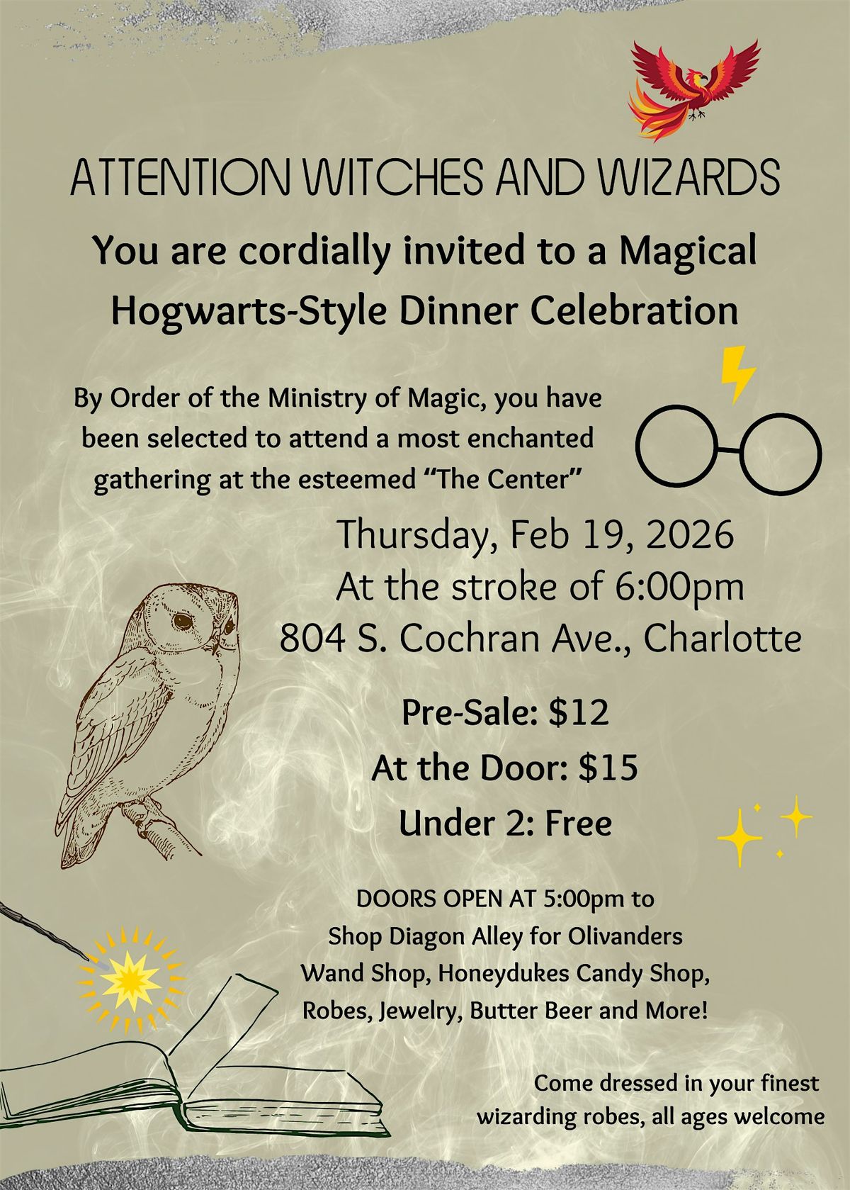 Harry Potter, Hogwarts-Style Dinner Celebration