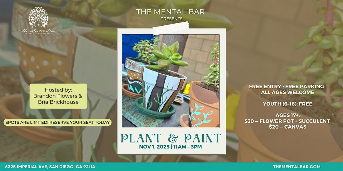 Plant & Paint at The Mental Bar