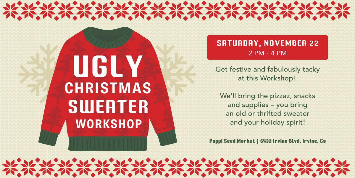 Ugly Sweater Decorating Workshop