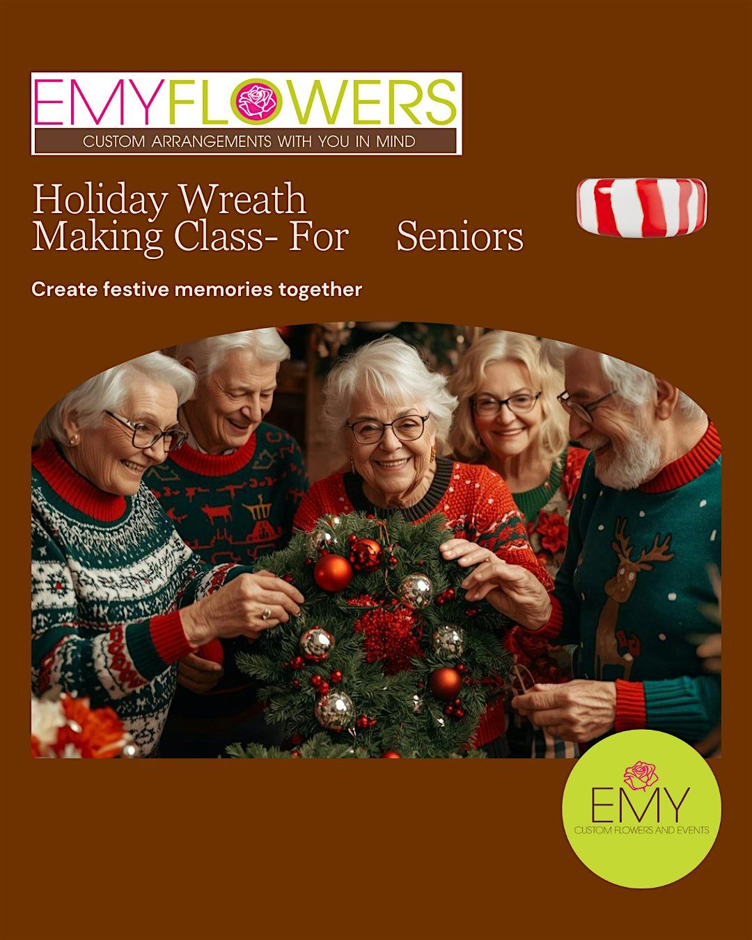 Seniors Holiday Fun-Wreath Making Class