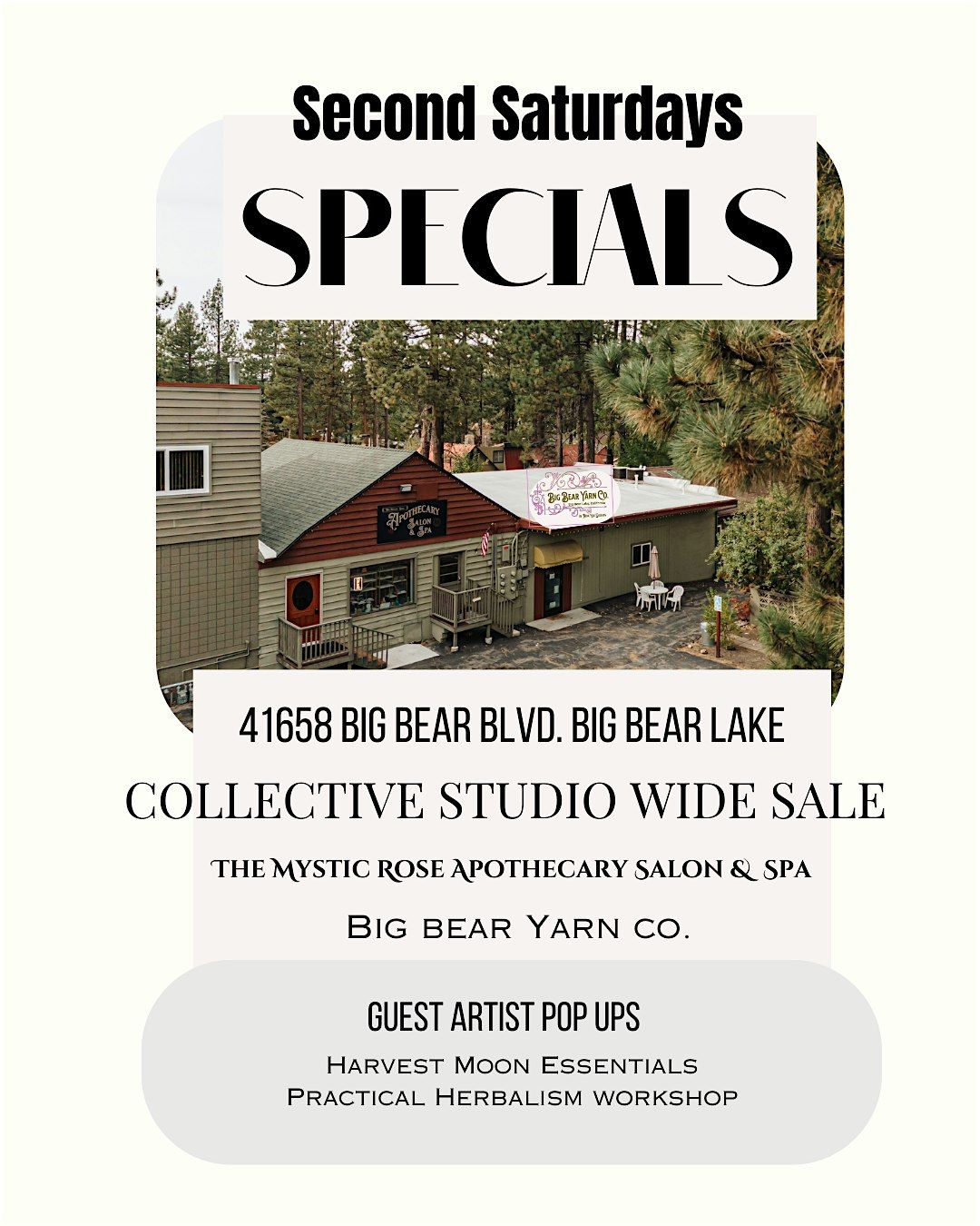 Second Saturday Specials and Open House
