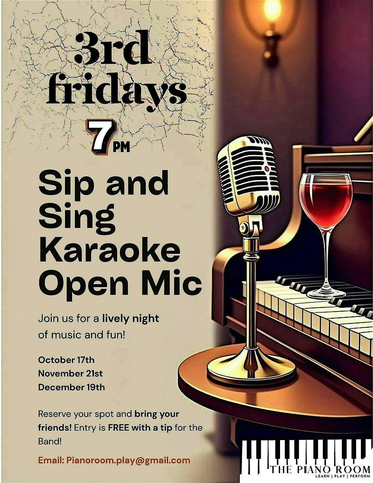 Sip and Sing - Karaoke Open Mic