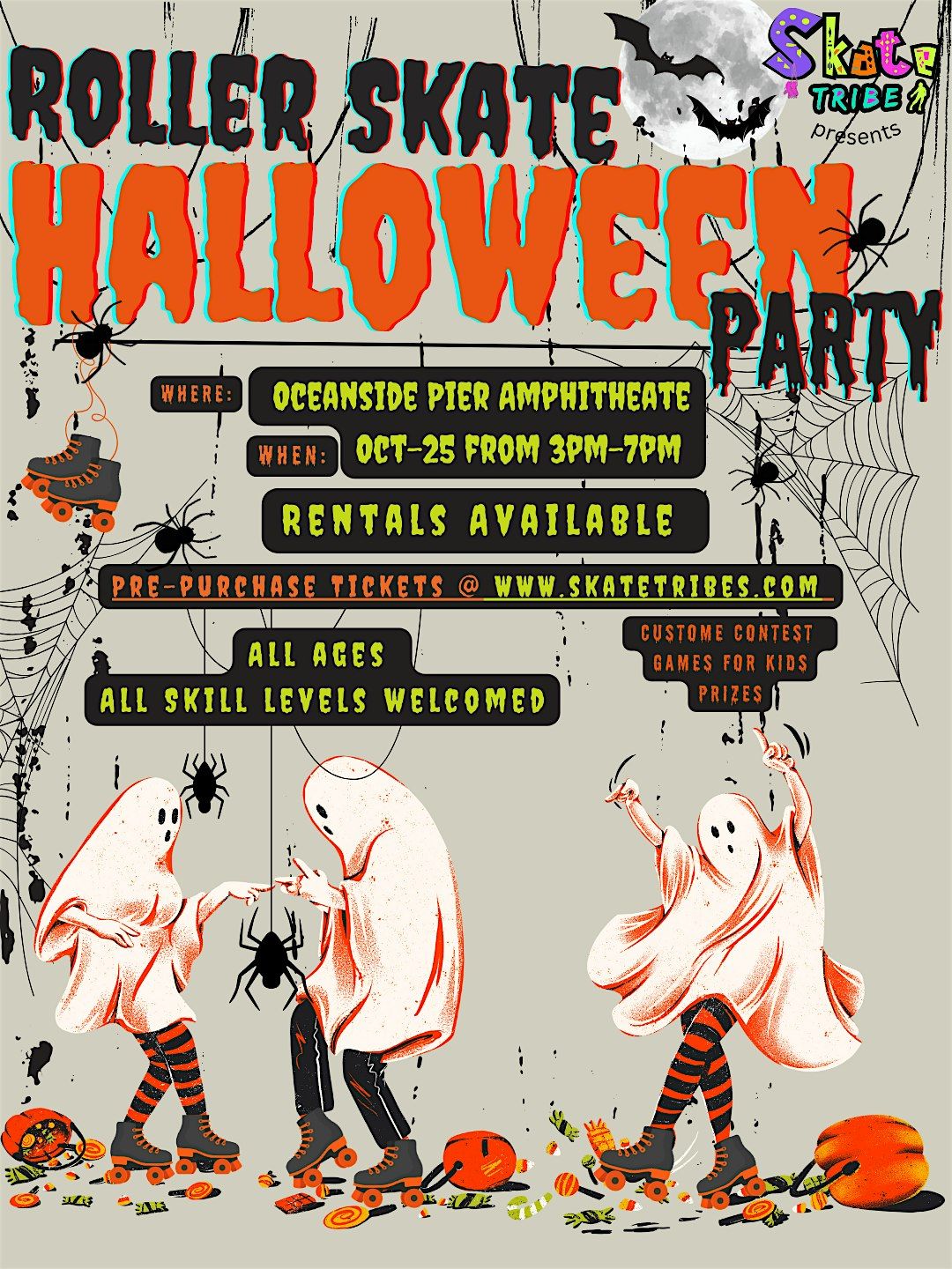 Oceanside Roller Skate Halloween Party at Oceanside Municipal Pier on ...