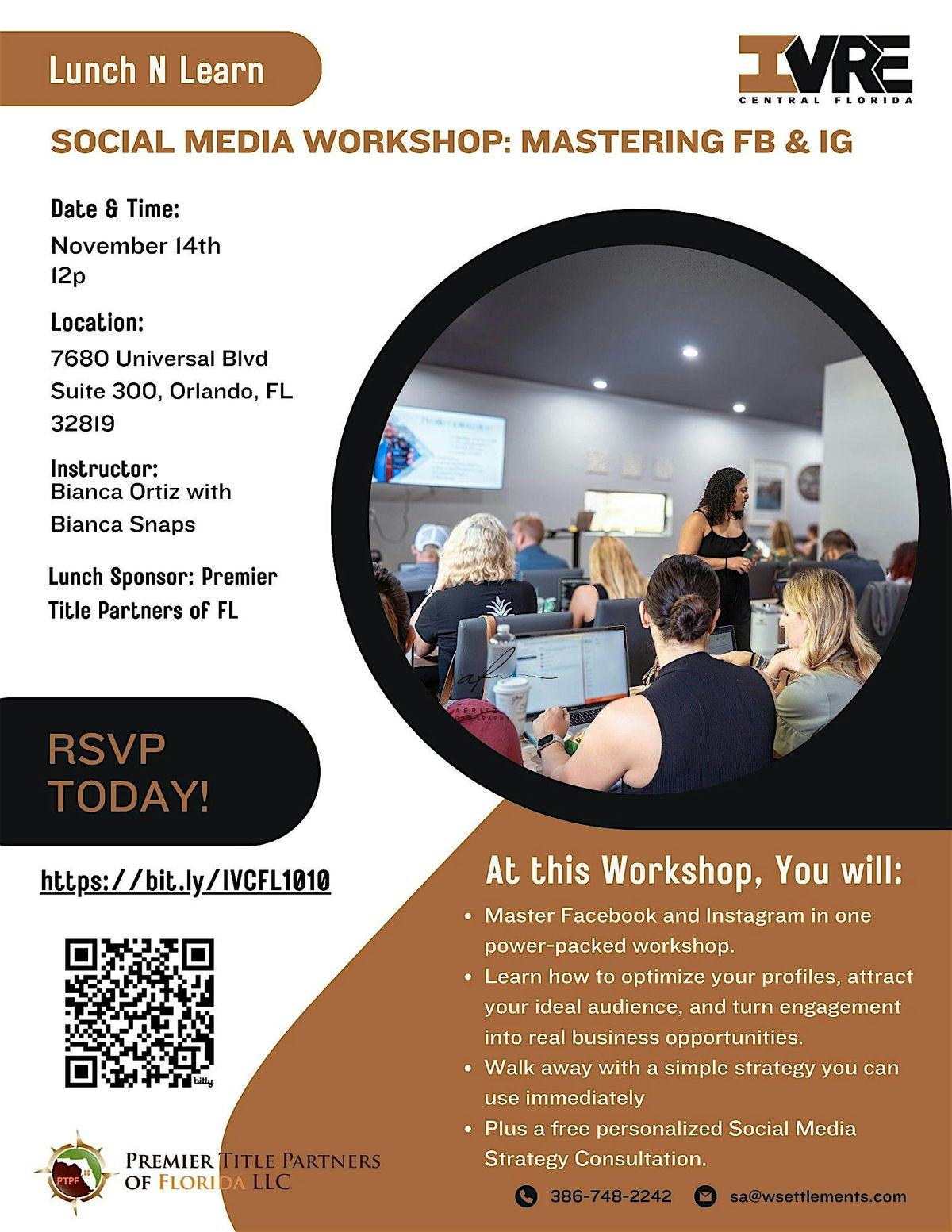 Iron Valley Lunch N Learn | Social Media Workshop: Mastering FB & IG