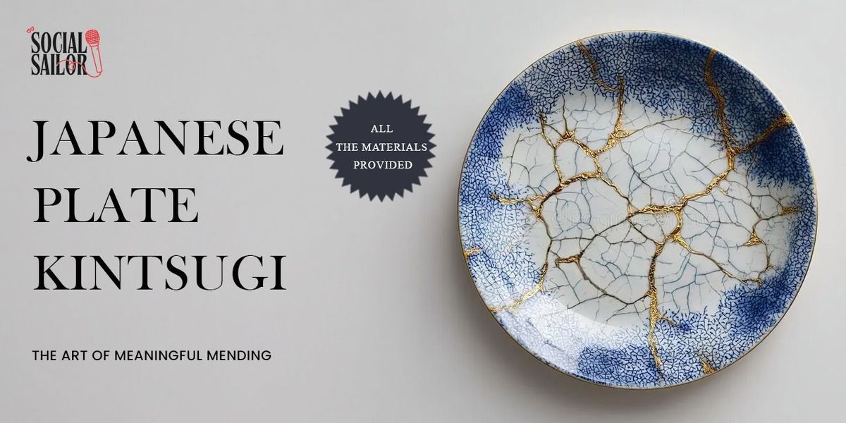 Japanese Kintsugi Plate - Pune