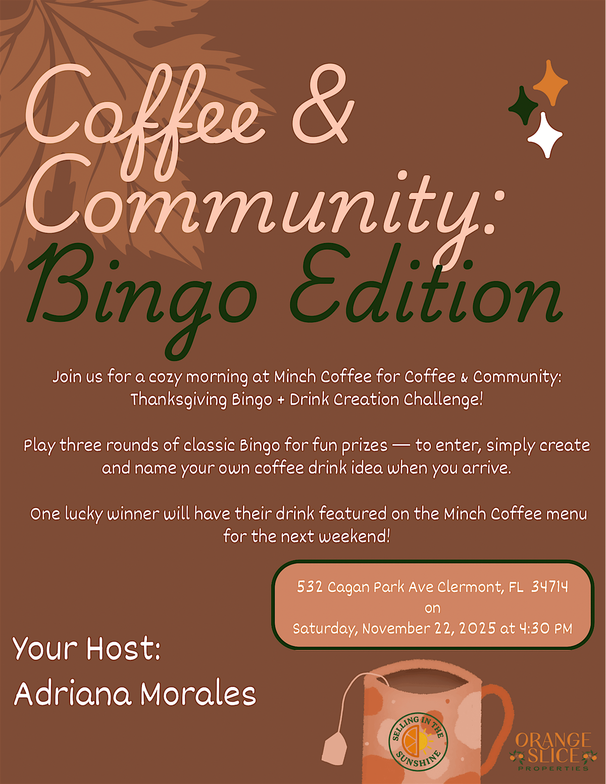 Coffee & Community: Bingo Edition