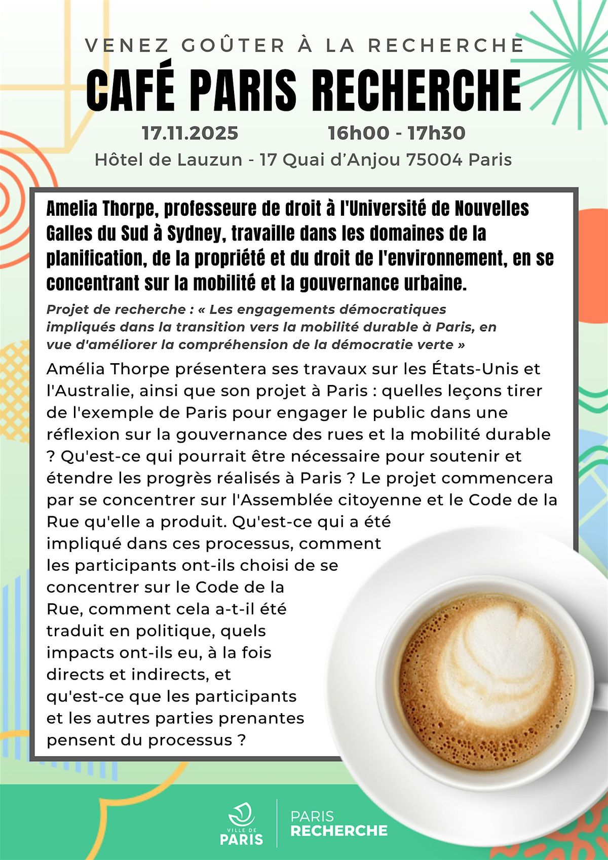 Caf\u00e9 Paris Recherche