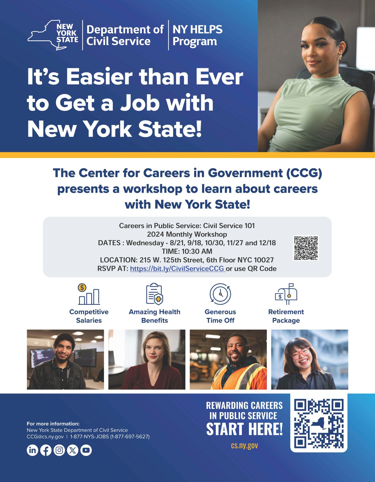 Glens Falls Workshop: Learn about Civil Service Careers and NY HELPS