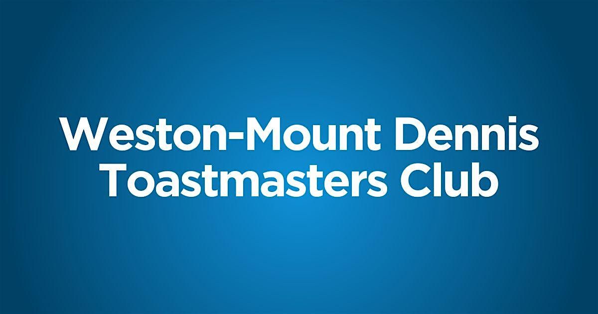 Weston-Mount Dennis Toastmasters Club Meeting