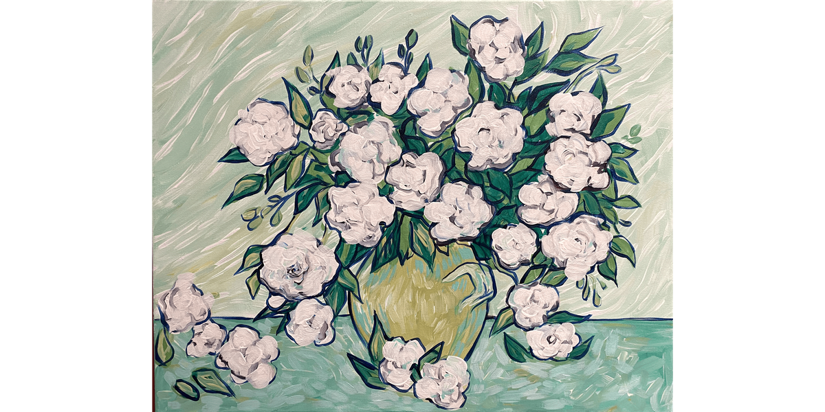 Roses ala Van Gogh - Paint and Sip in Boston | Classpop!\u2122