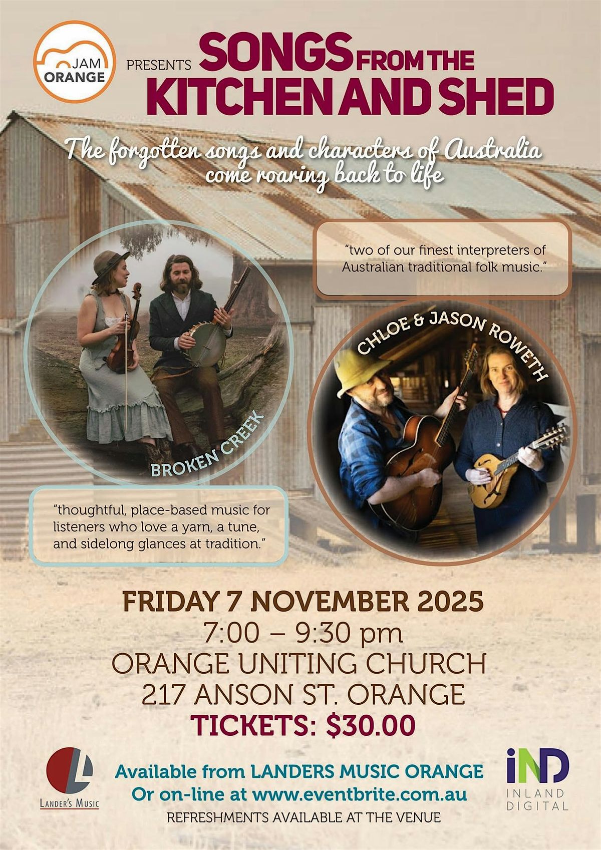 SONGS from the KITCHEN AND SHED