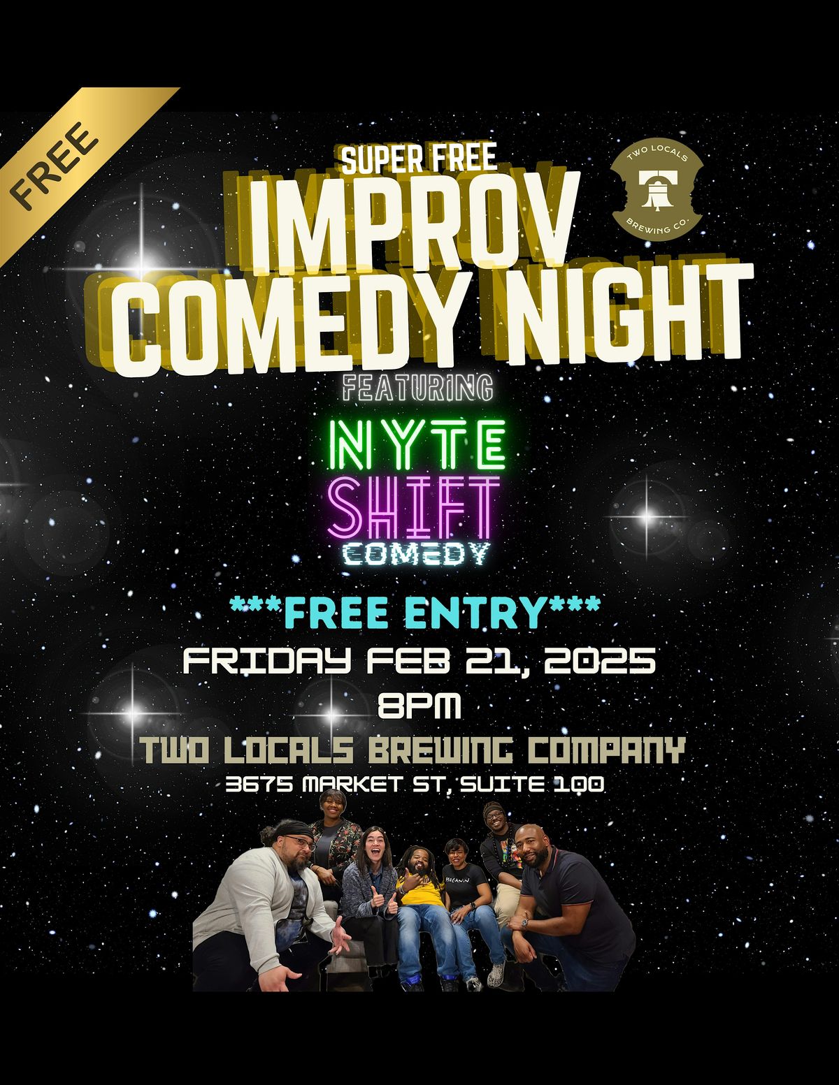 SUPER FREE Improv Comedy Night feat NYTEShift