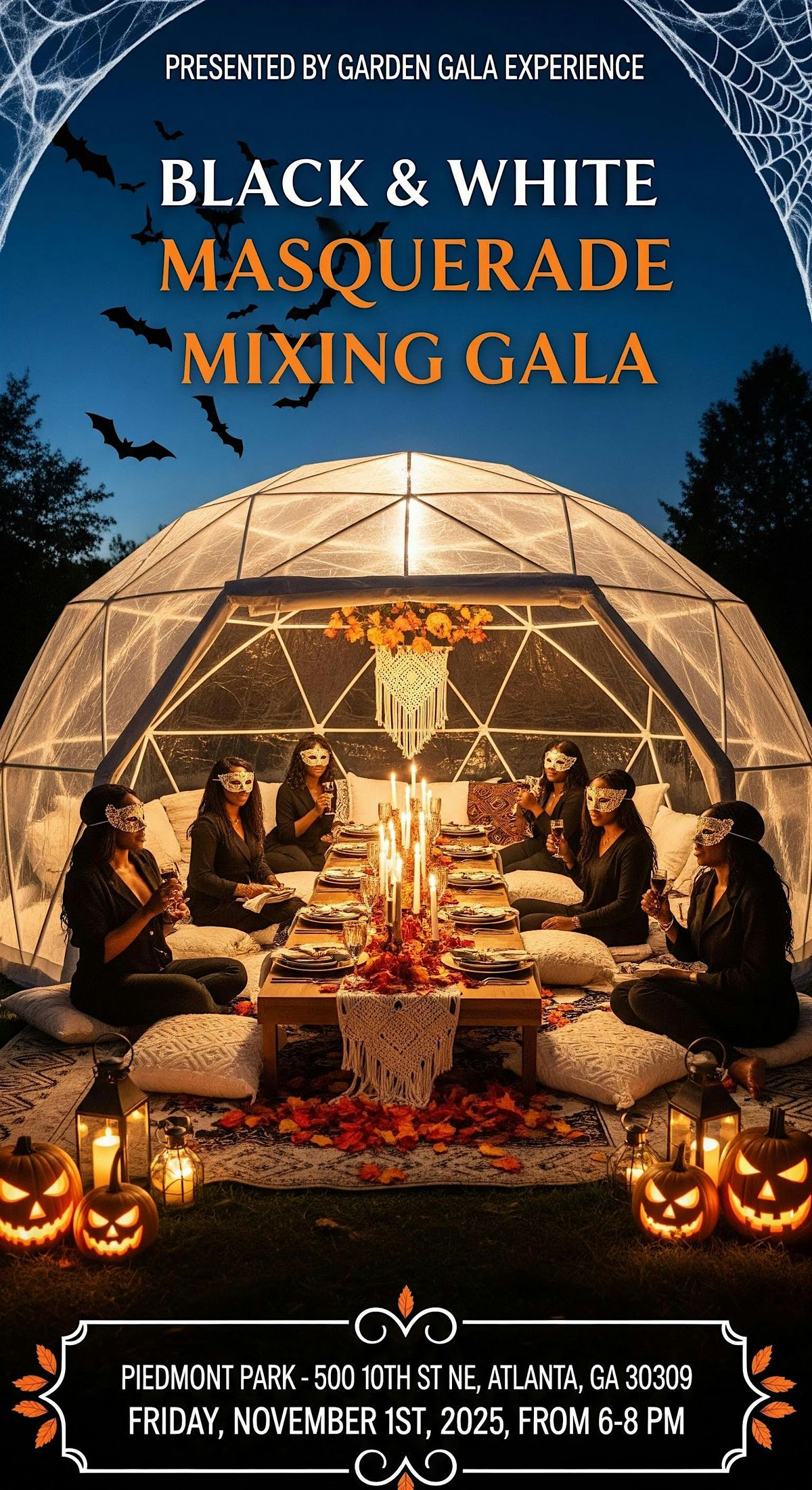 Black & White Masquerade Mixing Luxury Picnic