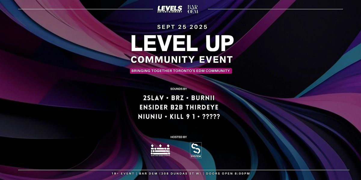 Level Up Community Event @ Bar Dem | Sept 25th 2025