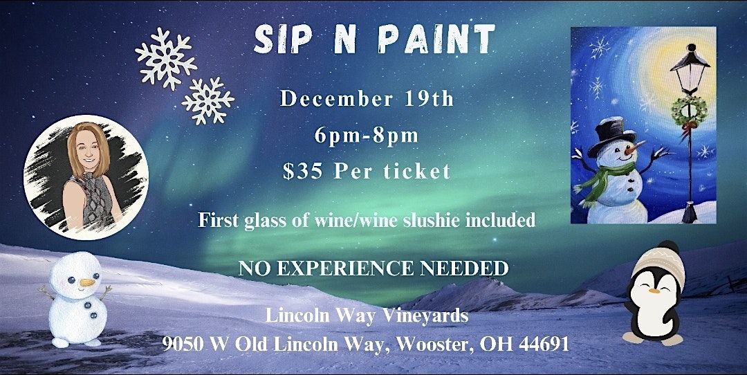 Christmas Sip N Paint
