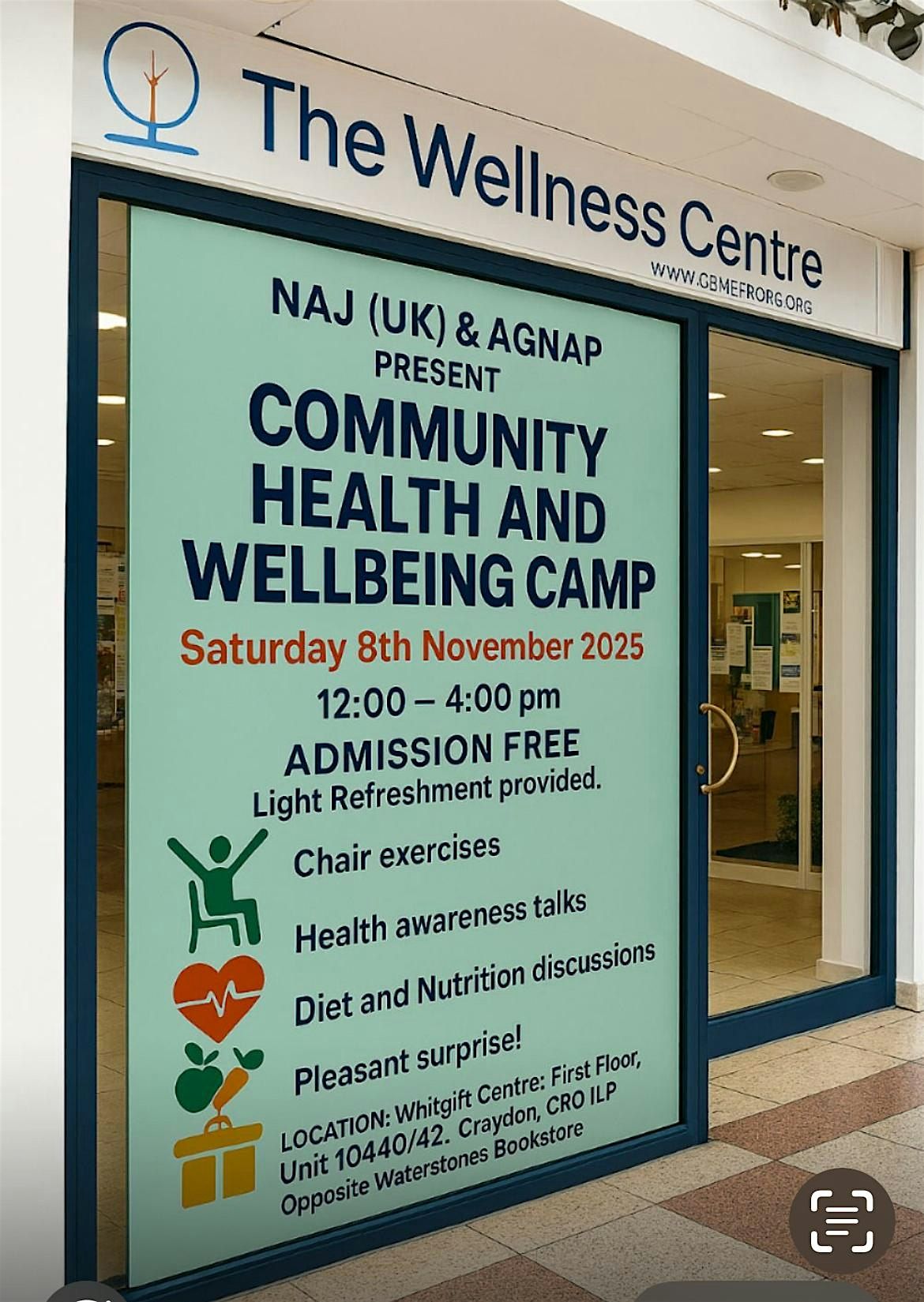 NAJ(UK)  & AGNAP Community Health & Wellbeing Camp